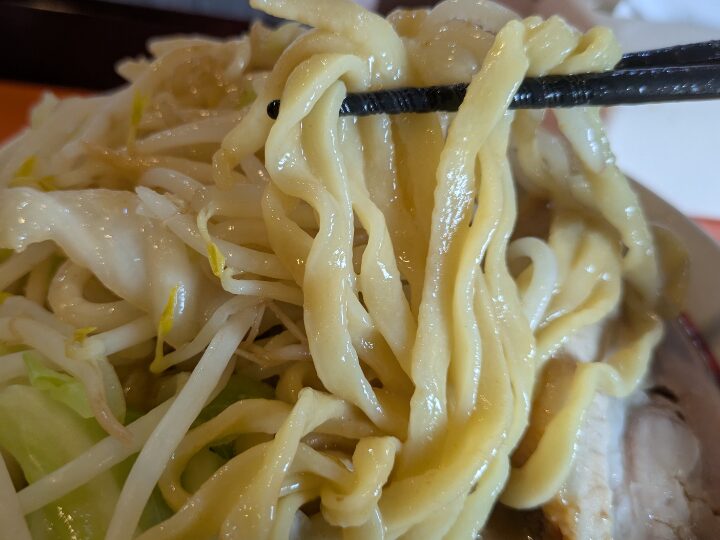 ちばから市原本店のラーメンの麺