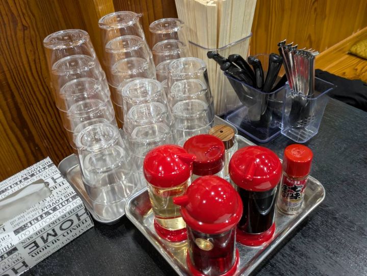 木更津　富士見ラーメン　卓上調味料