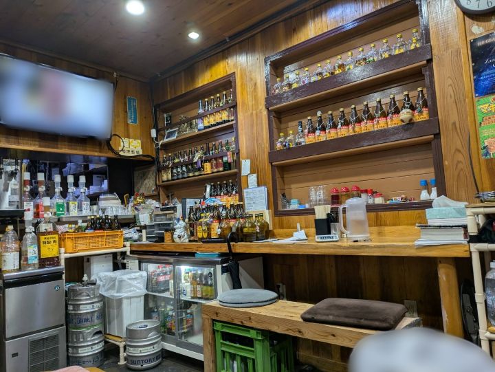 木更津　富士見ラーメン　カウンター席