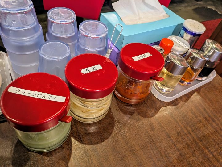 吟家 木更津店 卓上調味