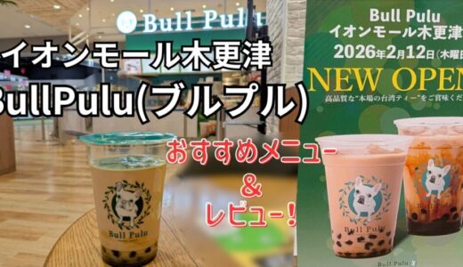 イオンモール木更津にBullPulu（ブルプル）オープン！メニュー・甘さ調整・味の感想をレビュー