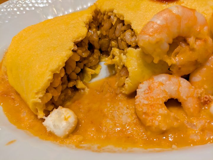 ららぽーとTOKYO-BAY　卵と私　たっぷり海老とモッツァレラのトマトクリーム