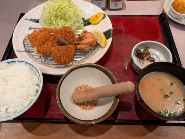 かつ波奈 バラエティMIX定食