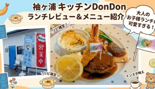 袖ヶ浦キッチンDonDon｜大人のお子様ランチが可愛すぎ！ランチレビュー＆メニュー紹介