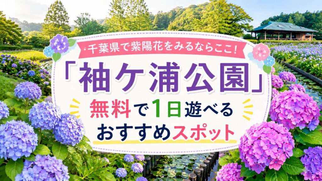 千葉県で紫陽花を満喫！袖ケ浦公園は無料で1日遊べるおすすめスポット